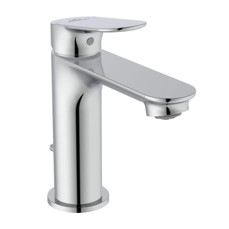 Ideal Standard Einhebelmischer H. 15 cm für Waschbecken, mit Bedienhebel und 1-1/4'' Ablaufstange, Chromoberfläche CERALIFE O BE111AA