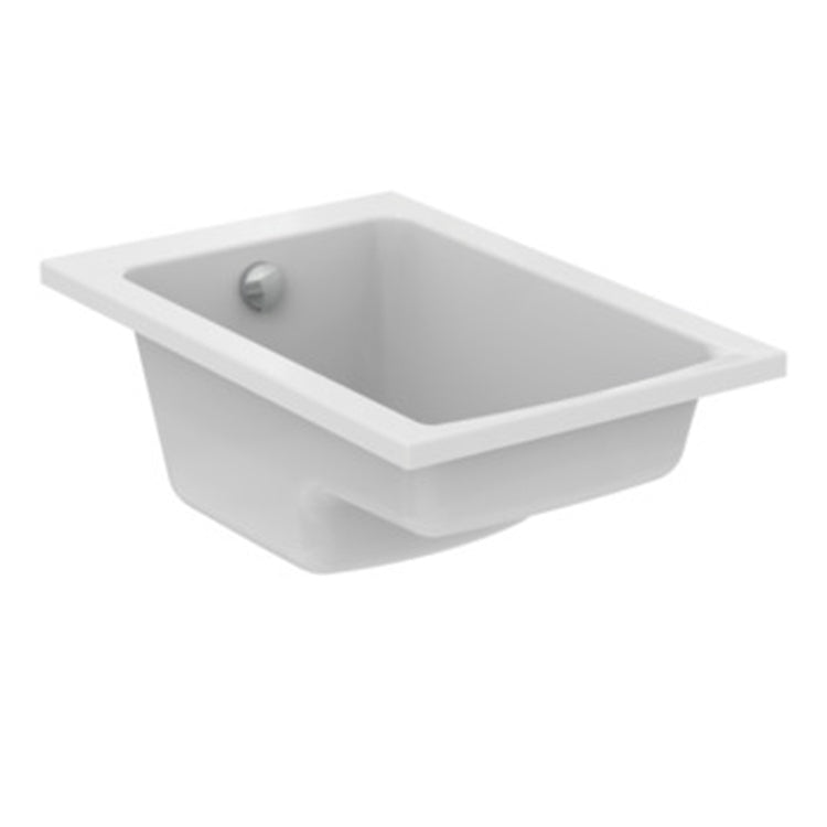 Ideal Standard Badewanne L. 105 T. 70 cm rechteckig, zum Einbau, mit Sitz, Weiß CONNECT E123801