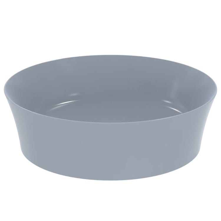 Ideal Standard Aufsatzwaschbecken 40 cm, ohne Überlauf, mit Ablaufgarnitur, Farbe Staub, mattes Finish IPALYSS E1398X8