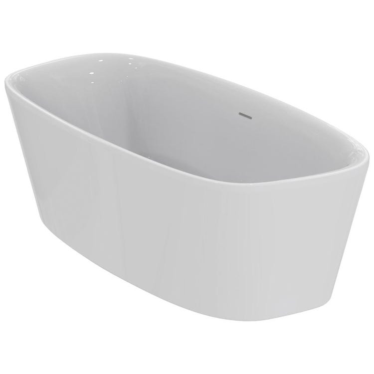 Ideal Standard Badewanne 190 cm freistehend, ausgestattet mit Ablauf und Gestell, Weiß DEA E306801