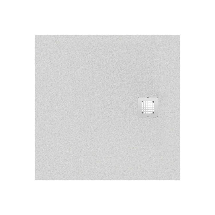 Ideal Standard Quadratische Duschwanne 80 cm ultraflach, Weiß, mattierte Steinoptik ULTRA FLAT S K8214FR