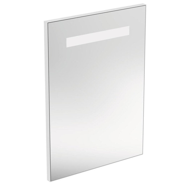 Ideal Standard Spiegel L. 50 H. 70 T. 2,6 cm, mit integrierter oberer LED-Beleuchtung, Spiegeloberfläche T3339BH