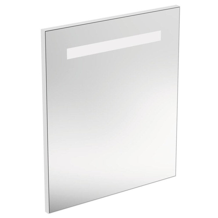 Ideal Standard Spiegel L. 60 H. 70 T. 2,6 cm, mit integrierter oberer LED-Beleuchtung, Spiegeloberfläche T3340BH