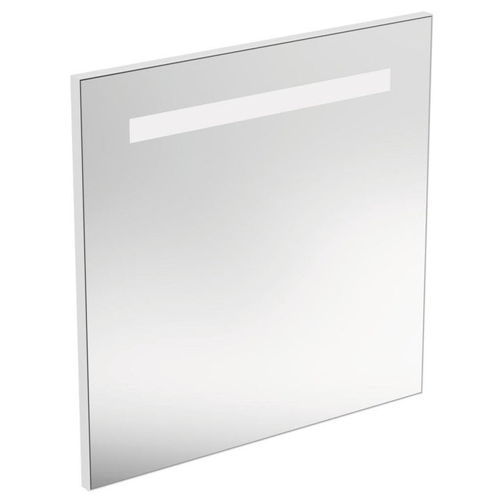 Ideal Standard Spiegel L. 70 H. 70 T. 2,6 cm, mit integrierter oberer LED-Beleuchtung, Spiegeloberfläche T3341BH