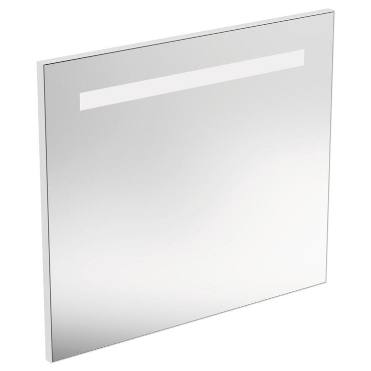 Ideal Standard Spiegel L. 80 H. 70 T. 2,6 cm, mit integrierter oberer LED-Beleuchtung, Spiegeloberfläche T3342BH