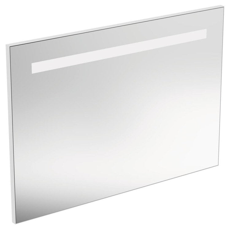 Ideal Standard Spiegel L. 100 H. 70 T. 2,6 cm, mit integrierter oberer LED-Beleuchtung, Spiegeloberfläche T3343BH