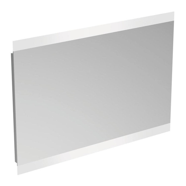 Ideal Standard Spiegel L. 100 H. 70 T. 2,6 cm mit integrierter oberer und unterer LED-Beleuchtung, spiegelnde Oberfläche T3348BH