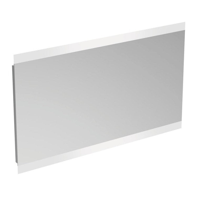Ideal Standard Spiegel L. 120 H. 70 T. 2,6 cm mit integrierter oberer und unterer LED-Beleuchtung, spiegelnde Oberfläche T3349BH