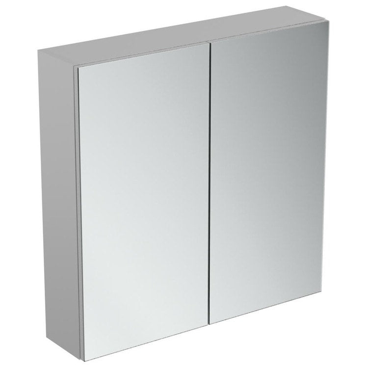 Ideal Standard Aufbewahrungsspiegel B.70 H. 70 T. 17 cm, Aluminiumoberfläche T3590AL