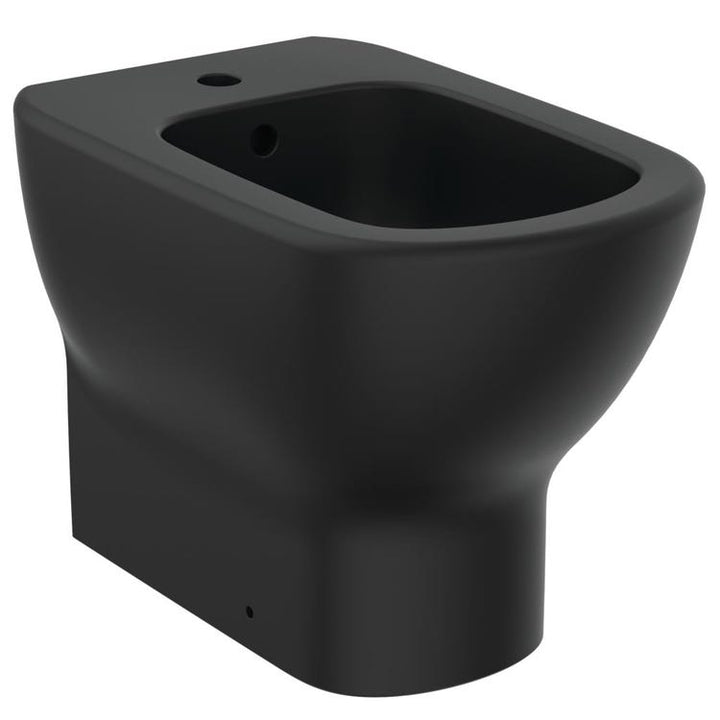 Ideal Standard Wandbündiges Stand-Bidet, Farbe schwarz, matte Oberfläche TESI T3540V3