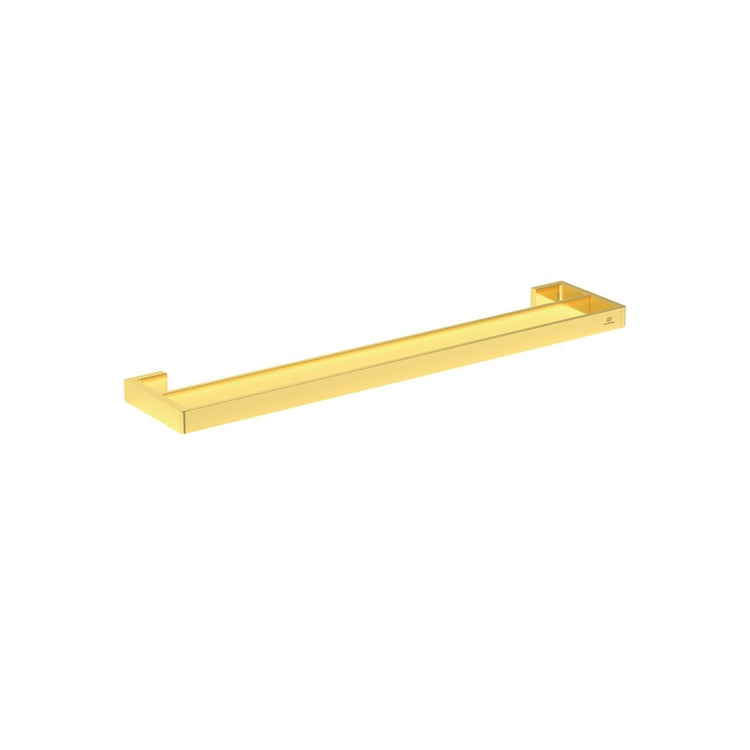 Ideal Standard Eckige Handtuchstange L. 60 cm, doppelt, Oberfläche brushed gold CONCA T4500A2
