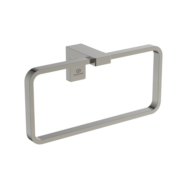 Ideal Standard Handtuchring, quadratisch, Oberfläche magnetic grey CONCA T4502A5