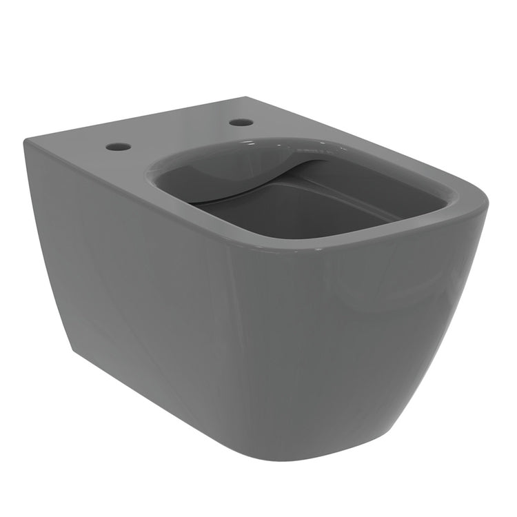 Ideal Standard Wandhängendes WC, ohne Sitz und ohne Blende, Farbe Grau, glänzende Ausführung I.LIFE B T461458