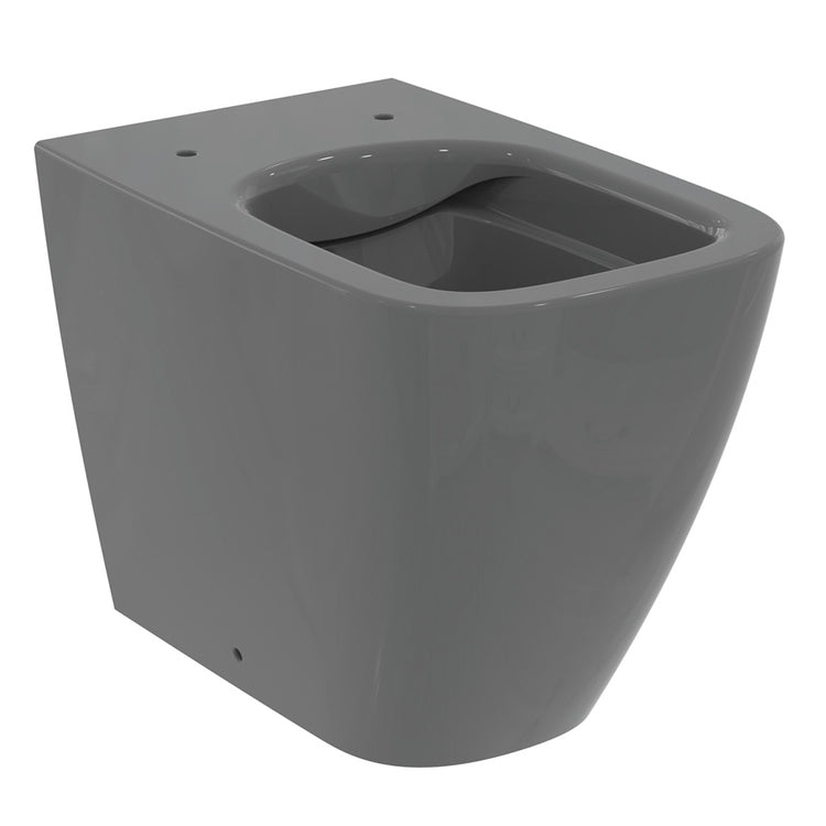 Ideal Standard Stand-WC wandbündig, ohne Anschlussflansch und ohne Sitz, Farbe Grau, glänzende Ausführung I.LIFE B T461658