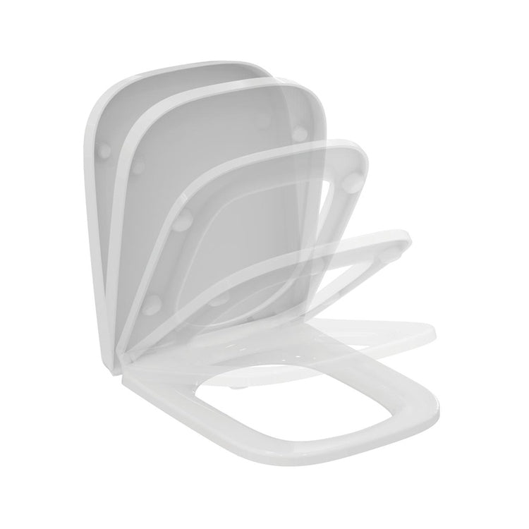 Ideal Standard Sitzschale mit sanft schließendem Deckel, Weiß, glänzende Ausführung I.LIFE B T468301