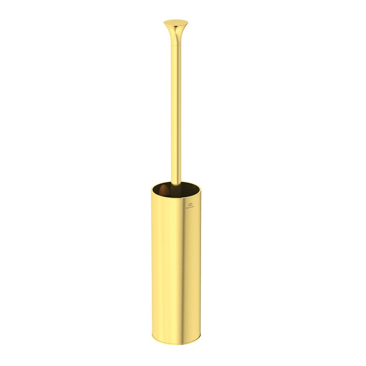 Ideal Standard Toilettenbürstenhalter zur Wandmontage, Oberfläche gebürstetes Gold LA DOLCE VITA T5493A2