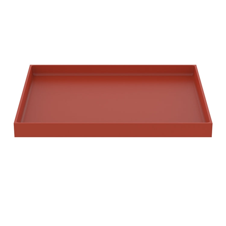 Ideal Standard Quadratisches Möbelbrett 33 cm, kombinierbar mit allen Solos-Waschbecken, Farbe Orange, glänzende Ausführung T5563Y3
