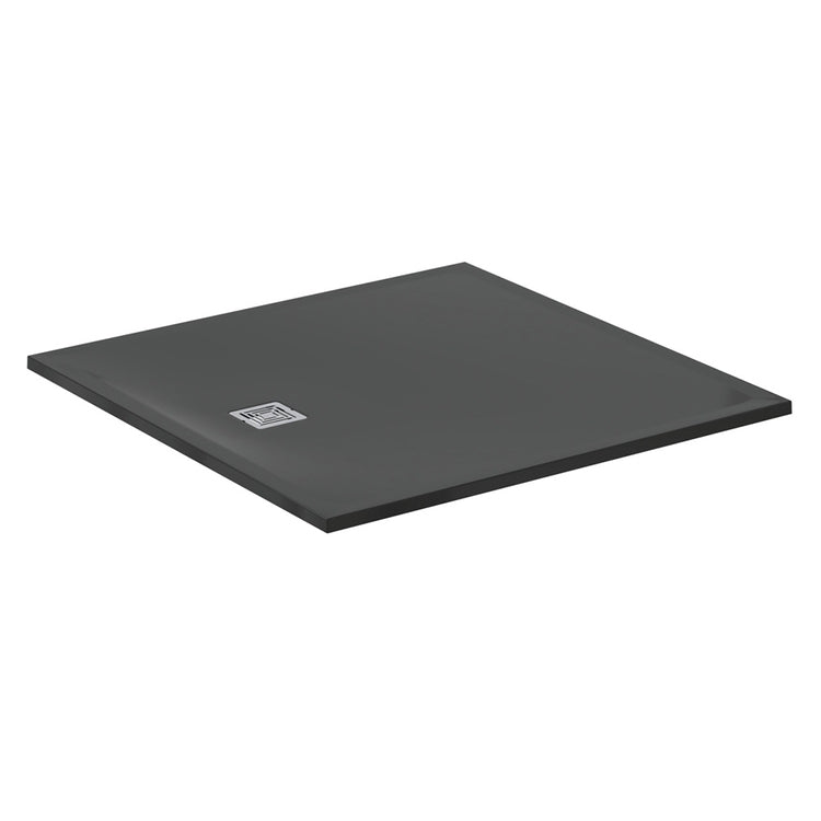 Ideal Standard S+ quadratische Duschwanne 120 cm, ultraflach, aus IdealSolid, Schwarz matt ULTRA FLAT T5615FV