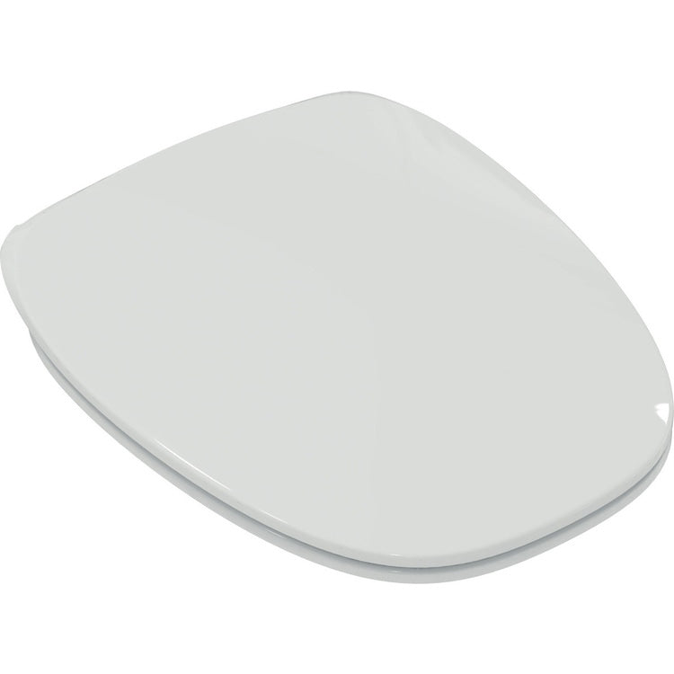 Ideal Standard Slim-Sitz mit langsam schließendem Deckel für Toilette, Weiß, Matt-Finish DEA T676783