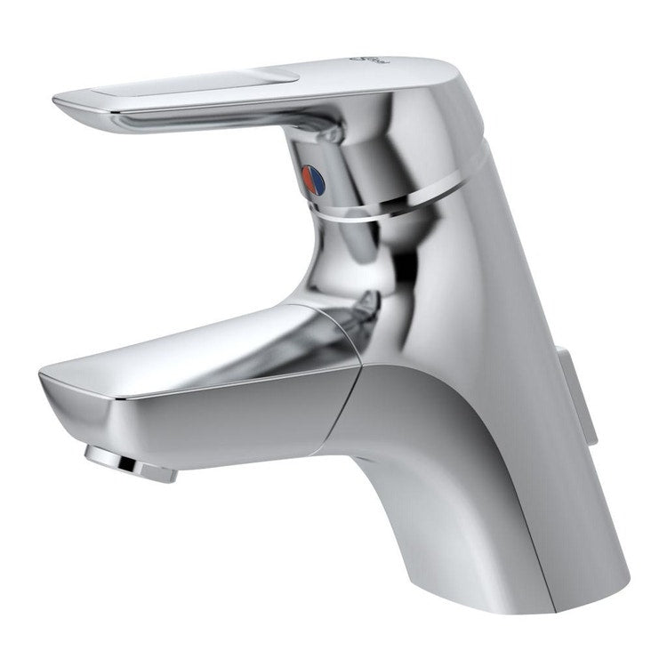Ideal Standard Einhand-Waschtischmischer, integrierte herausziehbare Auslaufbrause im Körper, Chrom-Finish CERAMIX BLUE A5654AA