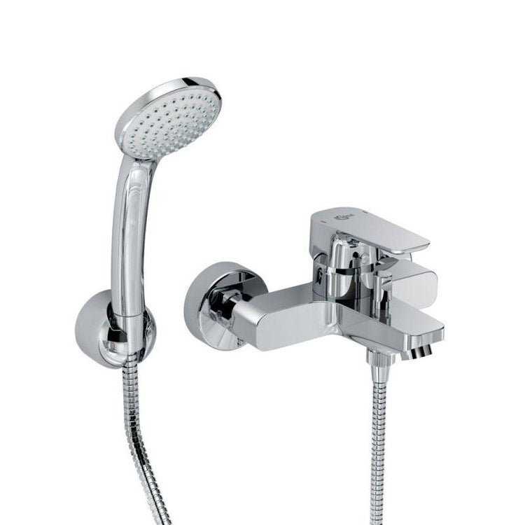 Ideal Standard Außenmischer für Bad/Dusche, ausgestattet mit Idealrain-Handbrause, Chromoberfläche CERAPLAN III B0719AA