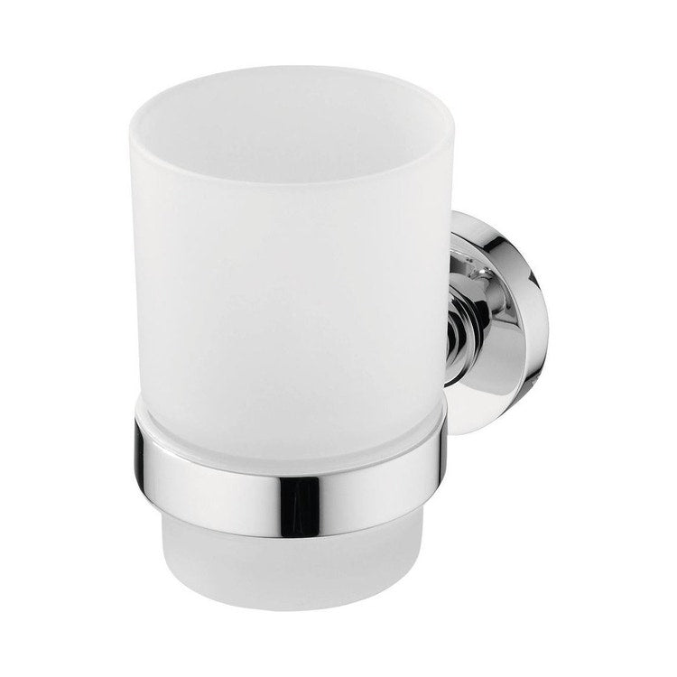 Ideal Standard Zahnbürstenhalter aus satiniertem Glas mit Halterung in verchromt IOM A9120AA