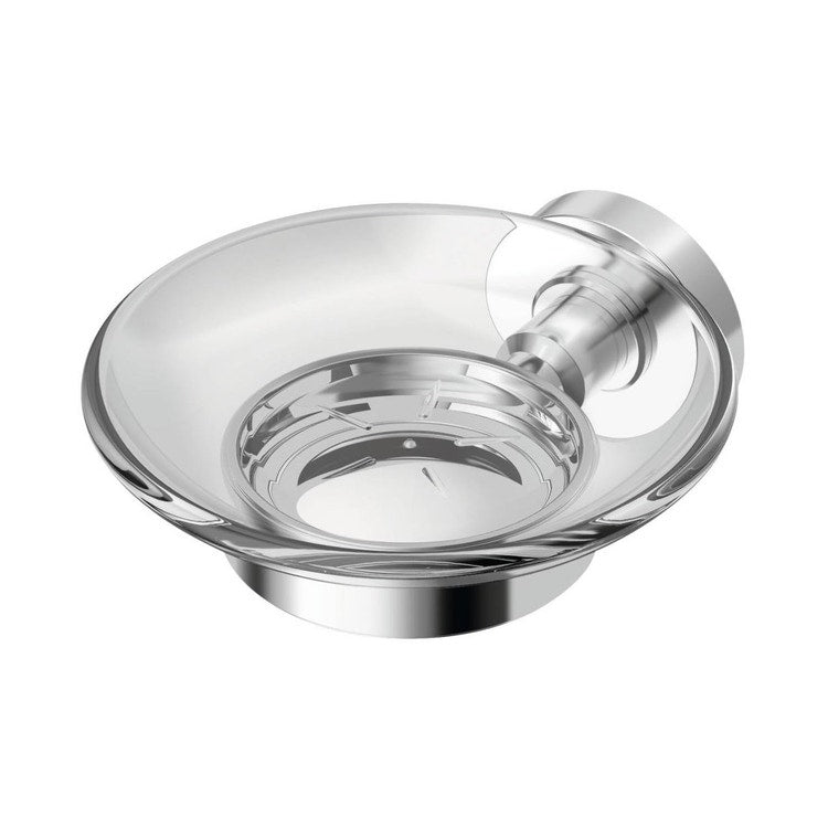 Ideal Standard Seifenhalter aus klarem Glas mit Halterung Chrom-Finish IOM A9123AA