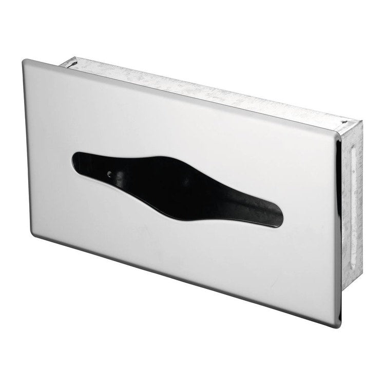 Ideal Standard Wand-Kleenex-Spender verchromt, zum Einbau, Edelstahloberfläche IOM A9133MY