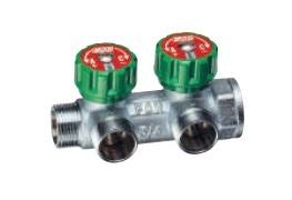 Far Anreihkollektor 3/4" 2-WEGE 24x19 satiniert 382534