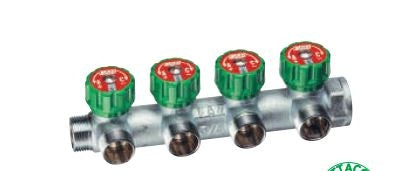 Far Anreihkollektor 3/4" 4-WEGE 24x19 satiniert 385634