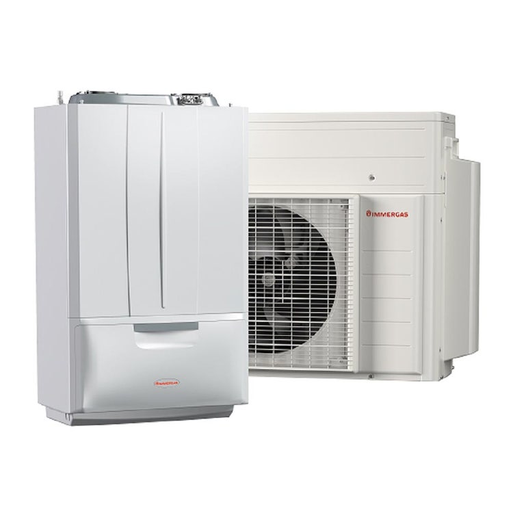 Immergas (GPL) R32 Hybride Wärmepumpe NUR Heizung kombinierbar mit separatem Boilergerät (Standard-Bedienfeld) VICTRIX HYBRID PLUS 3.030699GPL