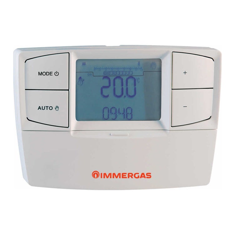 Immergas (Comando Amico Remoto modulierend) Modulierendes, hintergrundbeleuchtetes Chronothermostat mit Fernsteuerung der Befehle CAR V2 3.021395