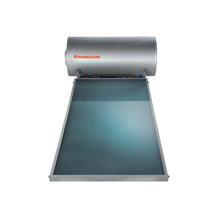 Immergas Solarsystem mit natürlicher Zirkulation mit Flachkollektor und externem Tank NATURAL SOL 200 V2 3.028432