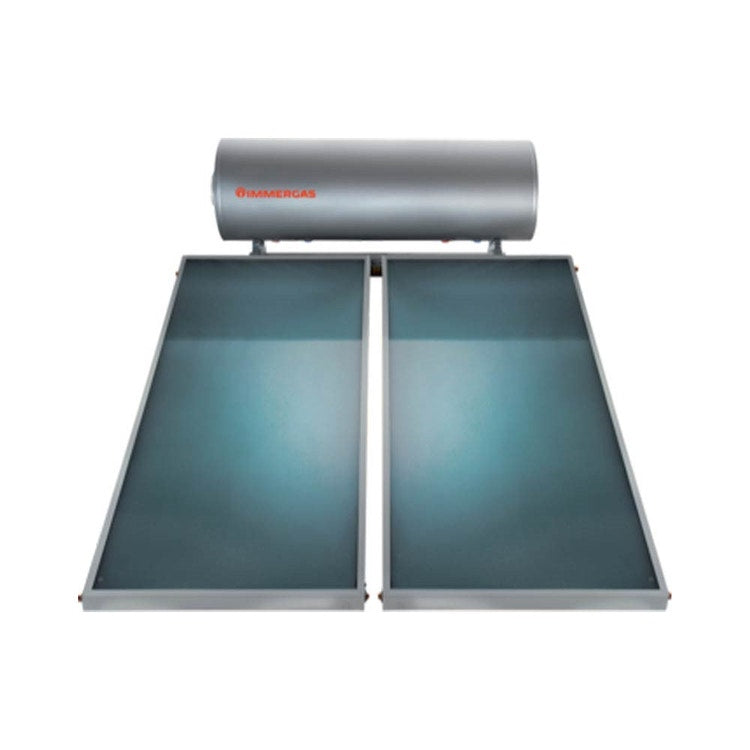 Immergas Solarsystem mit natürlicher Zirkulation mit 2 Flachkollektoren und externem Tank NATURAL SOL 280 V2 3.028433