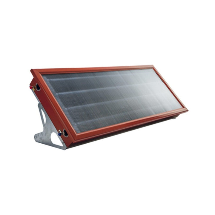 Immergas Solarlösung mit natürlicher Zirkulation mit 1 Flachkollektor und integriertem Tank, Farbton Ziegelrot SOLARSMART 110 R 3.029660