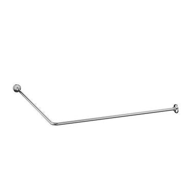 Inda Duschrohr aus Messing L. 74 T. 174 cm, Eckform, bestehend aus 2 Wandanschlüssen, 3-Leiter Ø 2 cm, nicht verlängerbar, Chromoberfläche A0148BCR HOTELLERIE