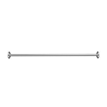 Inda Duschrohr aus Messing L. 200cm, mit zwei Wandanschlüssen, Durchmesser 2 cm, Chromoberfläche HOTELLERIE A0148GCR