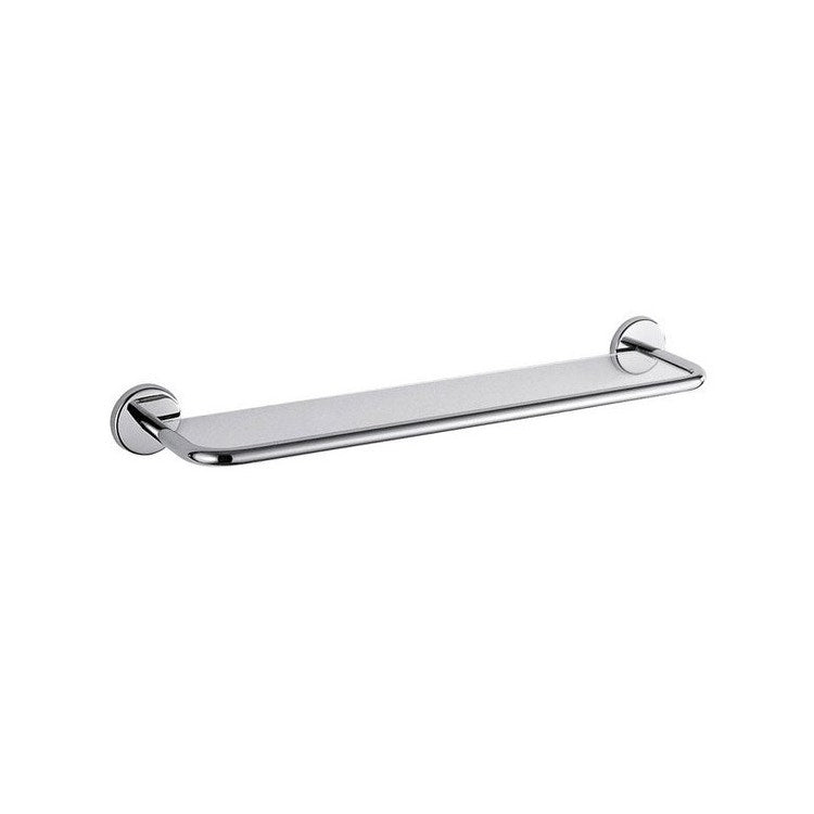 Inda Glasbodenbrett, gehärtet, L. 60 cm, Chrom-Finish COLORELLA A2308ACR01