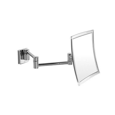 Inda Wandvergrößerungsspiegel mit doppeltem Gelenkarm, Parabellänge 20 cm, Chromoberfläche MY MIRROR AV058MCR
