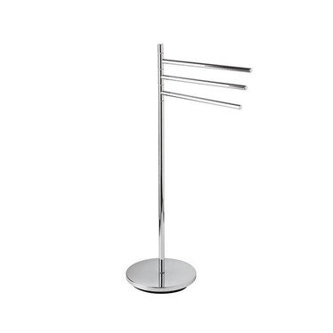 Inda Piantana mit 3 Handtuchhaltern, Chrom-Finish AV085DCR
