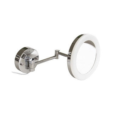 Inda Wandvergrößerungsspiegel mit doppeltem schwenkbarem Arm, Chromoberfläche MY MIRROR AV158CCR