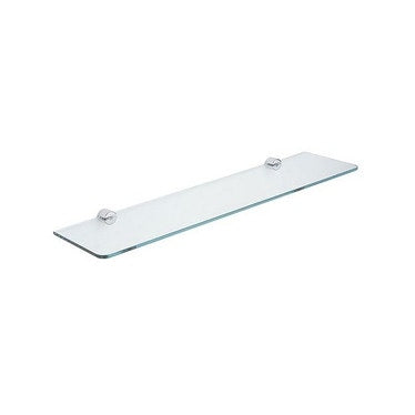Inda Glasboden 6 mm aus gehärtetem Glas, mit Halterungen, Chromfinish HOTELLERIE AV408ACR01