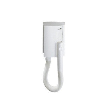 Inda Haartrockner mit Timer und Sicherheitsthermostat, Weiß, glänzende Oberfläche HOTELLERIE AV454DWW