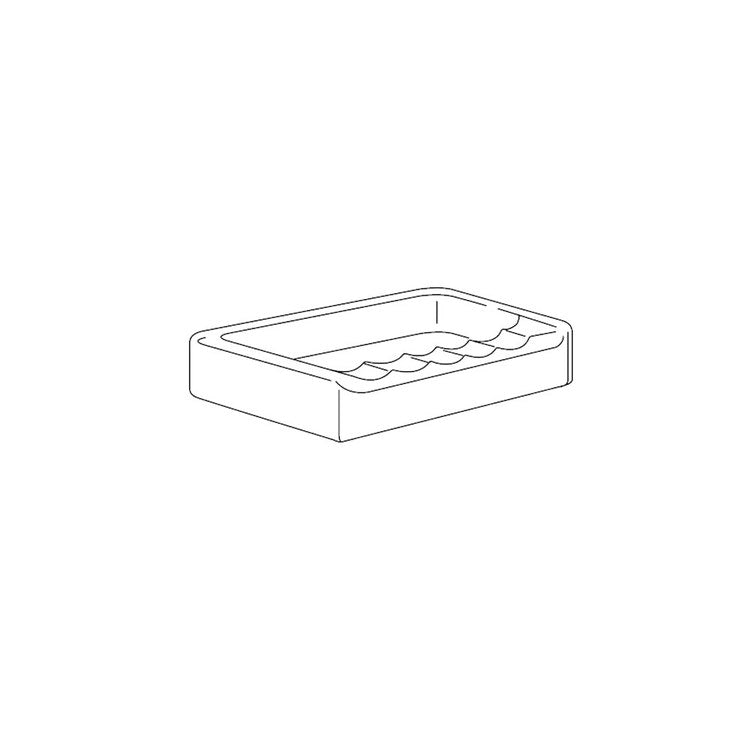 Inda Wanne aus extra klarem transparentem Glas R05300