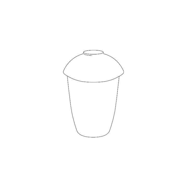 Inda Behälter aus satiniertem Glas R43670