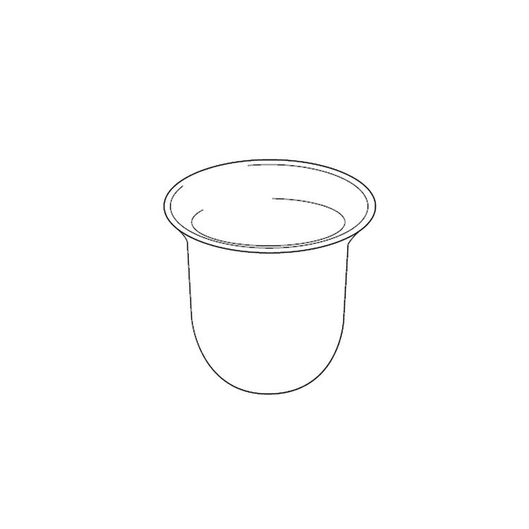 Inda Schale aus satiniertem Glas R76140