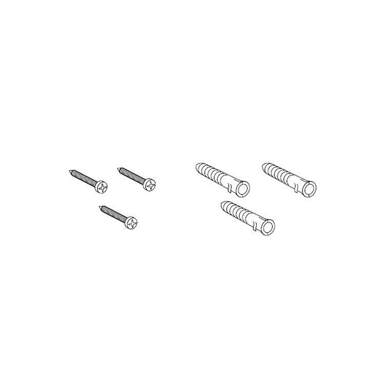 Inda Edelstahlschrauben Durchmesser 4,2 mm L. 38 + Dübel, Packung mit 3 Stk. RMC031
