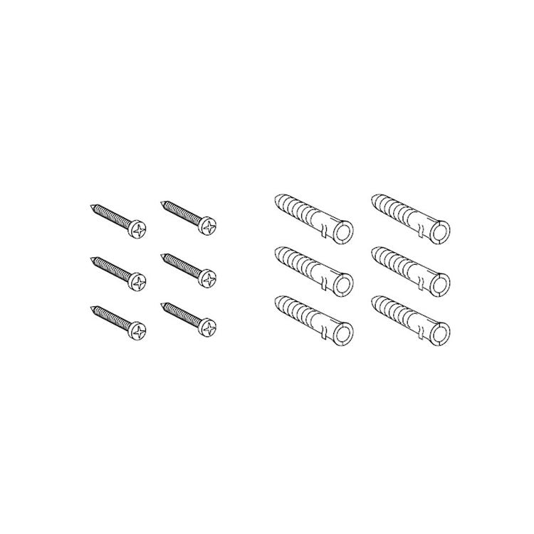 Inda Edelstahlschrauben Durchmesser 5,5 mm L. 50 + Dübel, Packung mit 6 Stk. RMC062