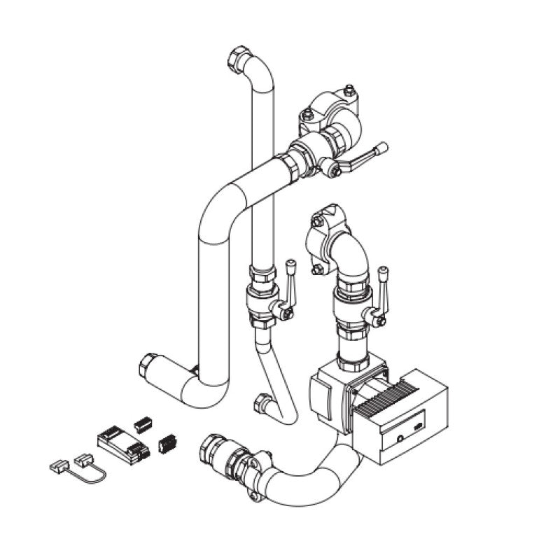 Solarics Baxi 7673764 – Individueller Hydrauliksatz (Power HT Plus 130 F und 150 F)