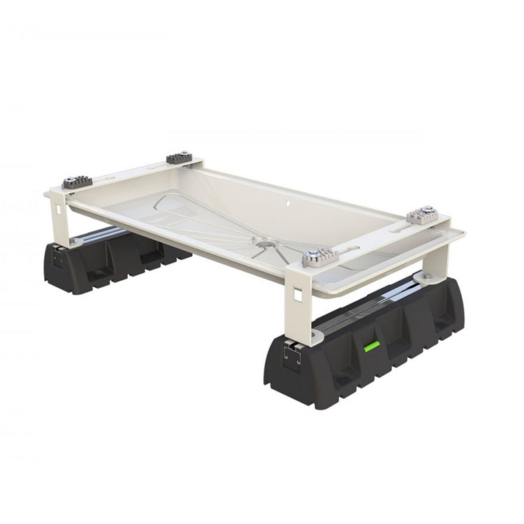 Tecnosystemi Bodenstütze L. 85 T. 45 cm, mit Blue River Ivory Becken und Extreme 100-8 SCD500103 Basis INFINITY SCD500103